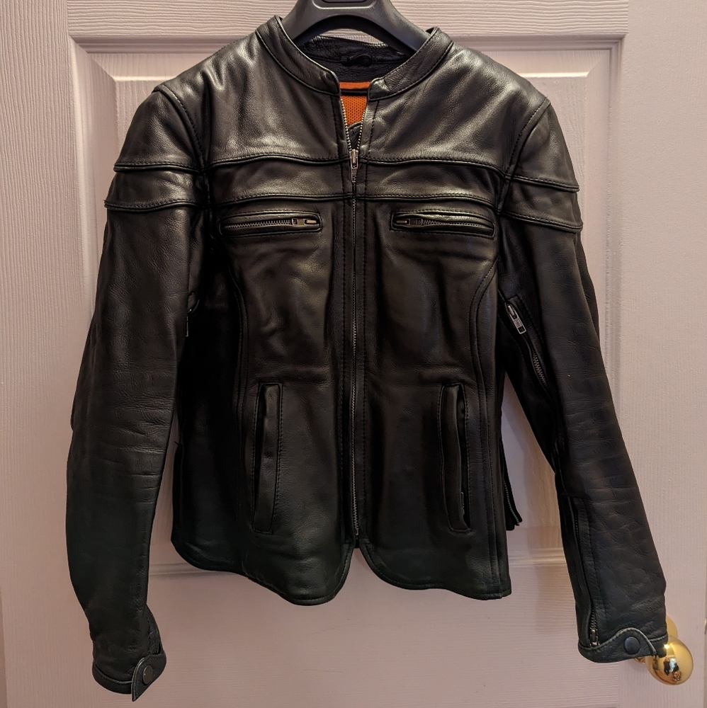 XS First Classic Leather Motorcycle Jacket